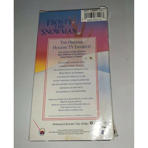 Frosty the Snowman VHS Video Tape Christmas Classics Series Children's - Picture 3 of 3